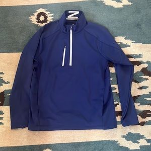 Warm golf zip pullover